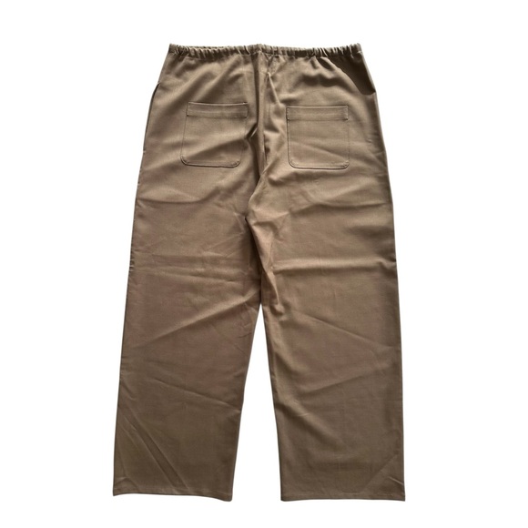 Leset Jane Cropped Wool Blend Twill Wide Leg Pants - Picture 4 of 5